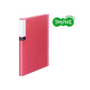 （まとめ）TANOSEE クリアブック（透明表紙） A4タテ 36ポケット ピンク 30冊 (代引不可)