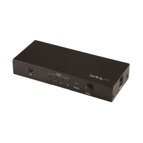 StarTech.com 4入力1出力対応 HDMIディスプレイ切替器セレクター ブラック VS421HD20 1台