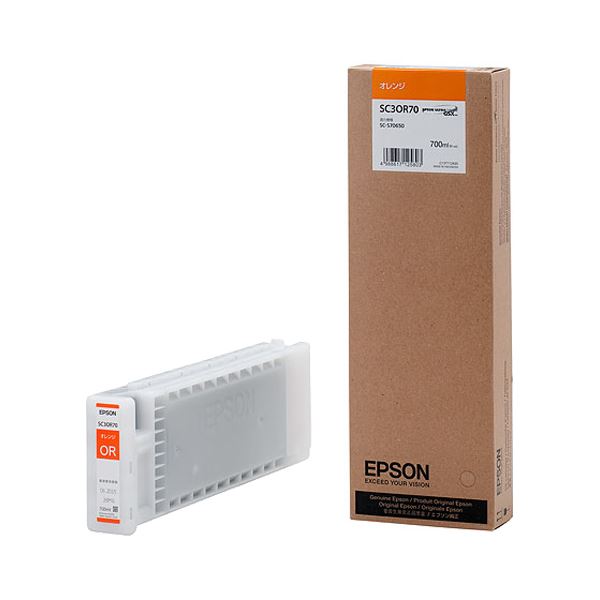 エプソンインクカートリッジ オレンジ 700ml SC3OR70 1個 26,801円