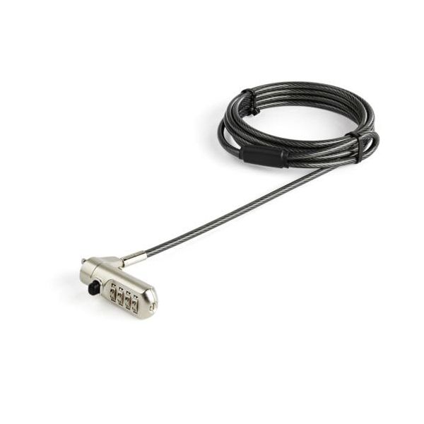 StarTech.com ノートパソコン盗難防止セキュリティワイヤーロック 2m Nano Saverスロット対応 ダイヤル錠LTLOCKNANO 1個