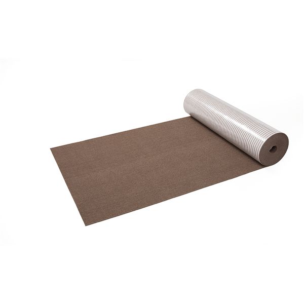 サンコー おくだけ吸着ロングマット60×600cm ブラウン ペット住関連用品【代引不可】