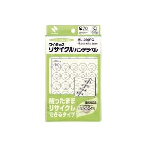 （まとめ）ニチバン リサイクルパンチラベル ML-250RC【×20セット】 (代引不可)