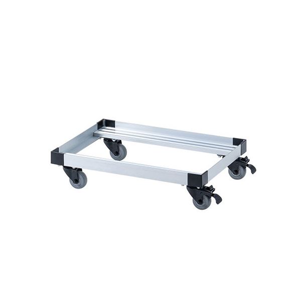サンワサプライ アルミドーリー（コンテナ用台車） 50リットル仕様 CART-FA950SV 14,220円