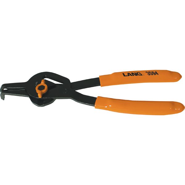LANGTOOLS ラングツール スナップリングプライヤー 軸穴兼用90度アングル 全長235mm 穴リング46～76.2mm 3594