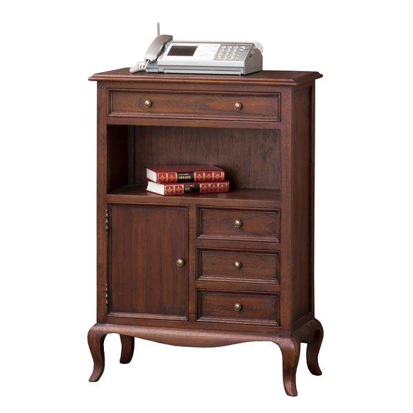 猫脚　家具　サイドチェスト　電話台　ビンテージ 楽天市場】アンティーク調 猫足 電話台 fax台 サイドチェスト 幅61