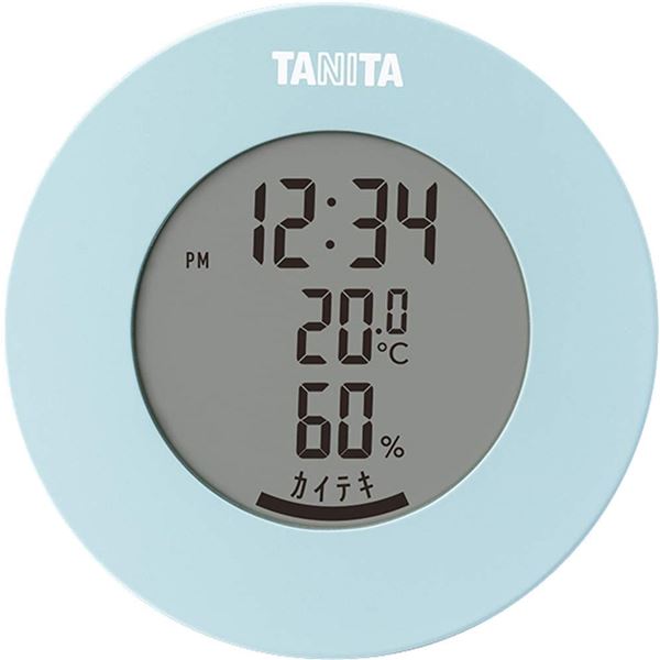 【3個セット】 タニタ デジタル 温湿度計 ライトブルー TT-585 (代引不可)
