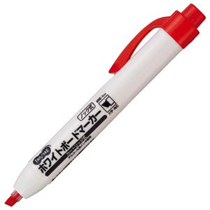 （まとめ） TANOSEE ノック式ホワイトボードマーカー カートリッジタイプ 角芯 赤 1本 【×40セット】 (代引不可)