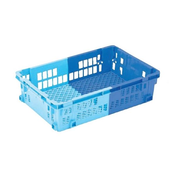 【5個セット】 業務用コンテナボックス/食品用コンテナー 【NF-M43】 ダークブルー/ブルー 材質：PP (代引不可)｜リコメン堂