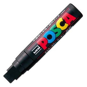 (まとめ) 三菱鉛筆 水性マーカー ポスカ 極太角芯 黒 PC17K.24 1本 【×20セット】 (代引不可)