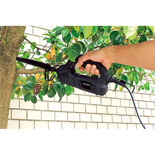 電動ノコギリ/電気のこぎり 【日本製替え刃付き】 替え刃:木工用/PC・塩ビ用 〔ガーデニング 園芸〕【代引不可】