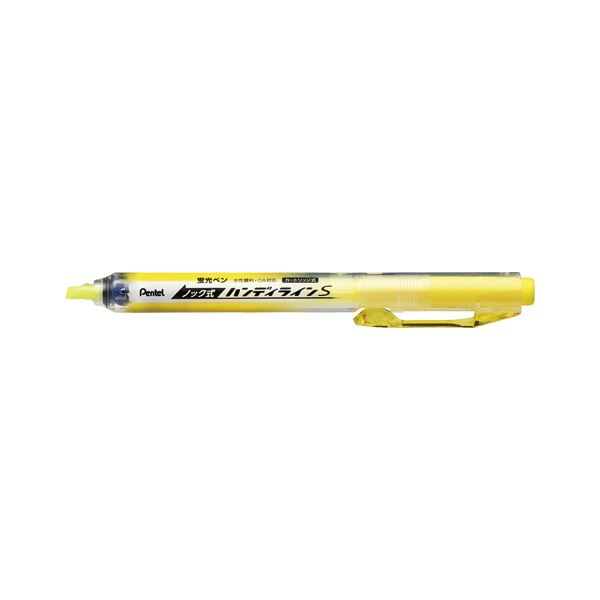 （まとめ） ぺんてる 蛍光ハンディラインS SXNS15-G イエロー 1本入 【×30セット】 (代引不可)