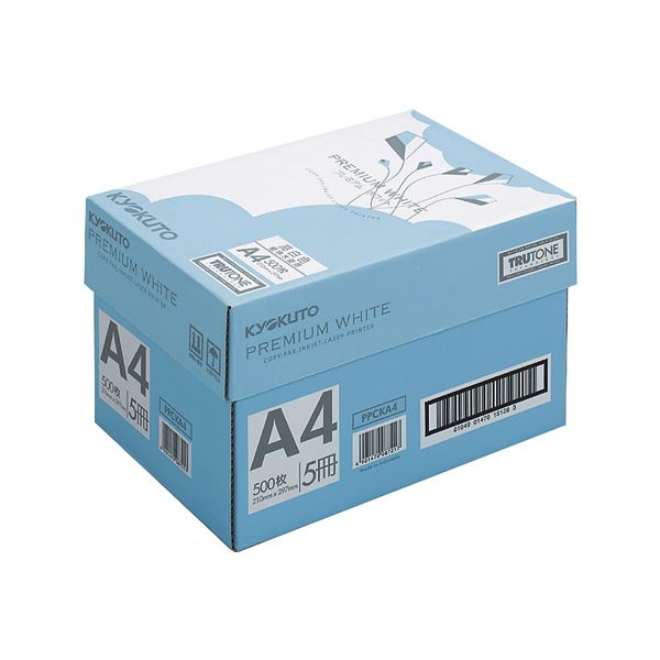 キョクトウ・アソシエイツ コピー用紙 プレミアムホワイト A4 5冊 PPCKA4 (代引不可)