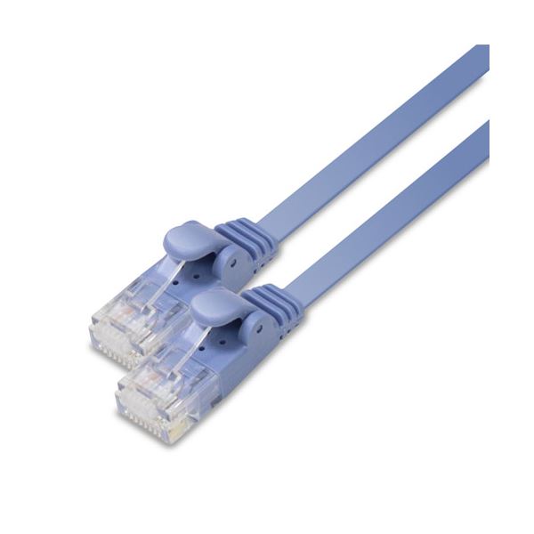 エレコム LANケーブル／CAT6／フラット／20m／ブルー LD-GF2／BU20 (代引不可)