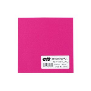 (まとめ) TANOSEE 単色おりがみ ぼたん 1パック(100枚) 【×20セット】 (代引不可)