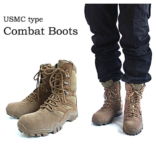 USMC コンバットブーツ　ゴールデンサイズ 楽天市場】アメリカ軍 海兵隊 USMC サイドジッパー コンバット