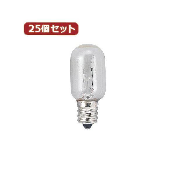 YAZAWA 25個セット ナツメ球3Wクリア T201203CX25 (代引不可)