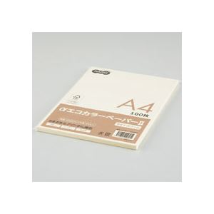 （まとめ） TANOSEE αエコカラーペーパーII A4 ライトクリーム 少枚数パック 1冊（100枚） 【×15セット】 (代引不可)