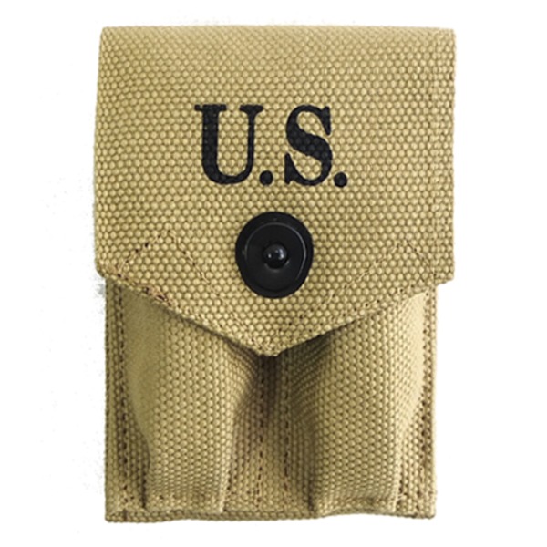 第二次大戦中　実物　U.S. 1944年製 3ポケットポーチ DID】A80189 WW2 US 2nd Ranger Battalion Series 7 - Medic