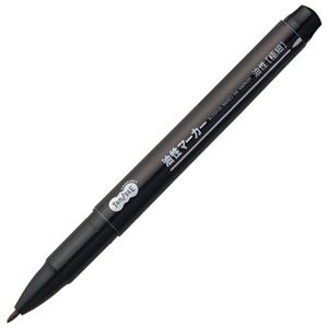 （まとめ） TANOSEE キャップ式油性マーカー シングル 極細 黒 1セット（10本） 【×10セット】 (代引不可)