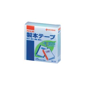 （まとめ） ニチバン 製本テープ〈再生紙〉 25mm幅 BK-2531 パステルグリーン 1巻入 【×10セット】 (代引不可)