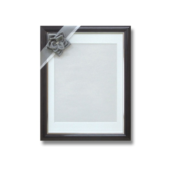 楽天市場】葬儀額/遺影額 【黒しんじゅ】 前面：無反射PET 寸巾