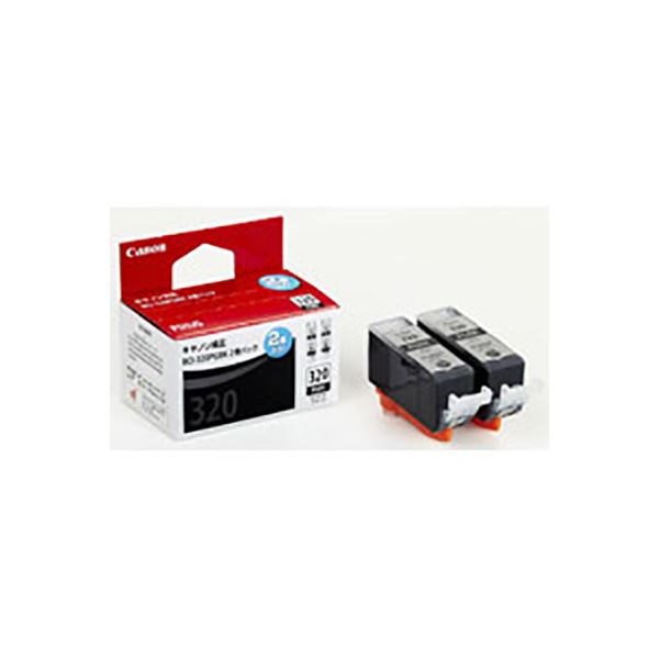 (業務用5セット) 【純正品】 Canon キャノン インクカートリッジ/トナーカートリッジ 【3333B004 BCI-320PGBK ブラック】 2個入り (代引不可)｜リコメン堂
