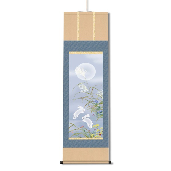楽天市場】季節の掛軸 お月見うさぎ Hanging scroll of season