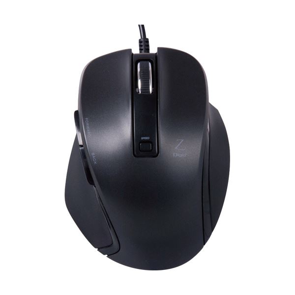 （まとめ）ナカバヤシ 小型有線5ボタンBlueLEDマウス ブラック MUS-UKF120BK 1個【×3セット】 (代引不可)