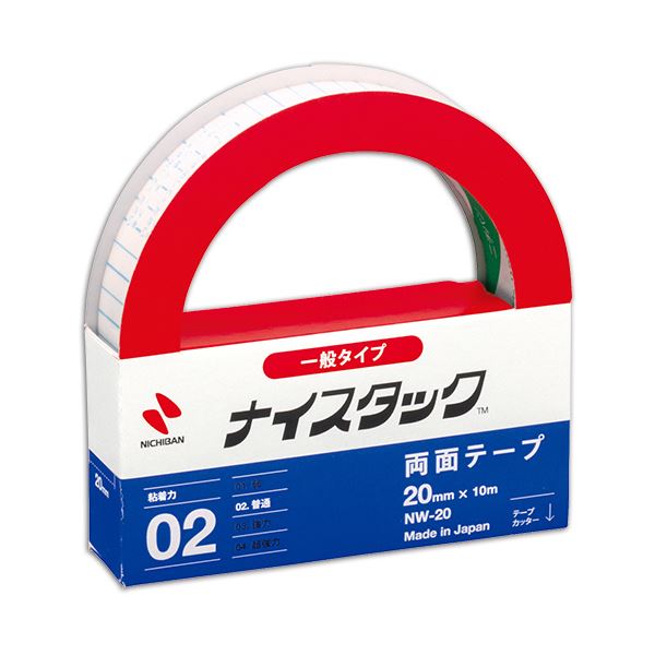 (まとめ) ニチバン ナイスタック 再生紙両面テープ 大巻 20mm×10m NW-20 1巻 【×30セット】 (代引不可)