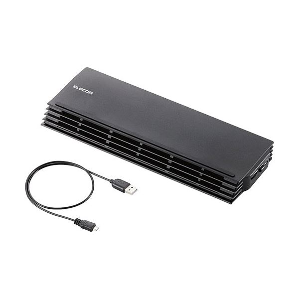 （まとめ）エレコムノートPC用クーラー(薄型コンパクトタイプ) 12.1~17インチ対応 SX-CL20BK 1台【×2セット】 (代引不可)