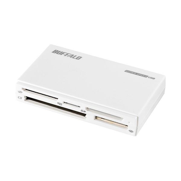 バッファロー USB3.0マルチカードリーダー ハイエンドモデル ホワイト BSCR500U3WH 1台 (代引不可)