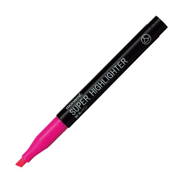 (まとめ) モナミ 蛍光ペン SUPERHIGHLIGHTER 桃 18402 1本 【&times;300セット】 (代引不可)｜リコメン堂