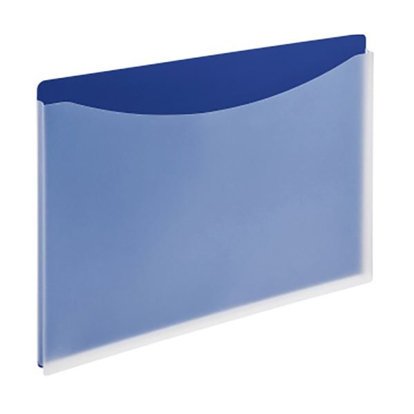 (まとめ) ライオン事務器 ホルダーファイル(ビジカル) A4ヨコ 235×313mm ブルー PH-12B 1冊 【×50セット】 (代引不可)