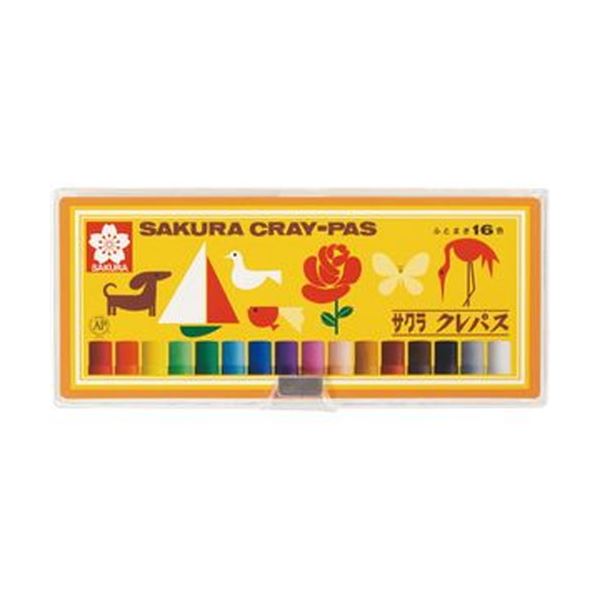 （まとめ）サクラクレパス クレパス 太巻ソフトケース入 16色セット LP16S 1パック【×20セット】 (代引不可)