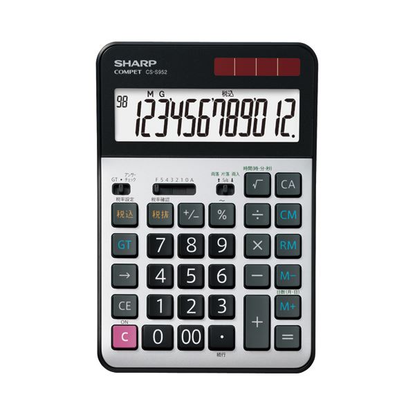 (まとめ）シャープ 実務電卓 12桁セミデスク (テーブル 机) タイプ CS-S952-X 1台【×3セット】 送料無料 楽天市場】(まとめ）シャープ 実務電卓 12桁セミデスクタイプ CS-S952
