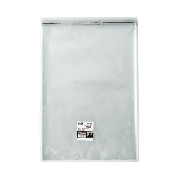 （まとめ） TANOSEE OPP袋 フタ・テープ付B3用 380×530+40mm 1パック（100枚） 【×5セット】 (代引不可)