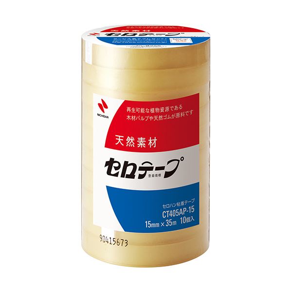 (まとめ) ニチバン セロテープ 大巻 15mm×35m 業務用パック CT405AP-15 1パック(10巻) 【×10セット】 (代引不可)