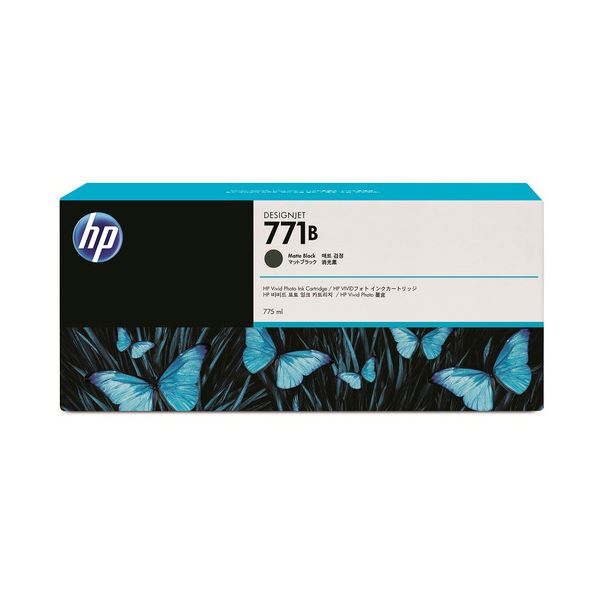 (まとめ) HP771B インクカートリッジ マットブラック 775ml 顔料系 B6X99A 1個 【×10セット】 (代引不可)|リコメン堂