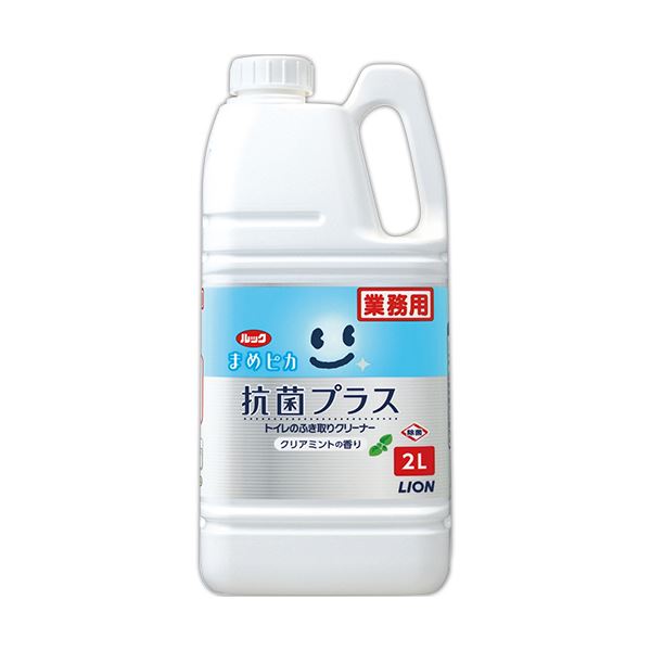 （まとめ）ライオン ルック まめピカ 抗菌プラストイレのふき取りクリーナー つめかえ用 2L TSHKG2 1個 【×3セット】 (代引不可)
