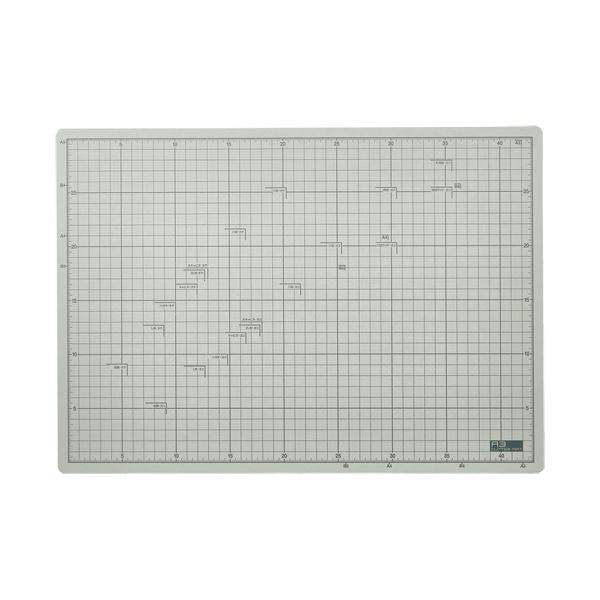 (まとめ)TANOSEE フタル酸エステル不使用 滑りにくいカッターマット A3 320×450mm 1枚