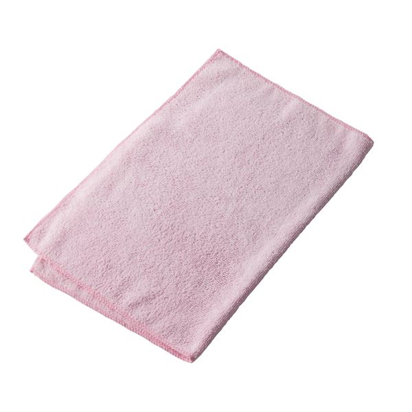 (まとめ) マイクロファイバークロス/掃除用品 【エコノミー(10枚入) レッド】 約300×400mm 【×3セット】 (代引不可)