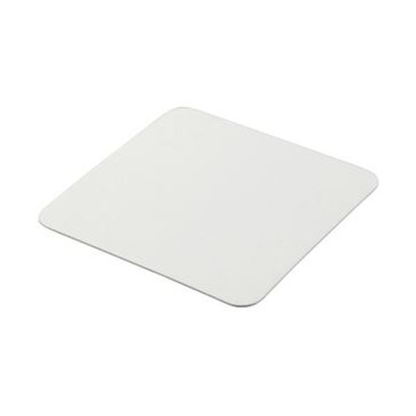(まとめ)TANOSEE ペーパーコースター無地(角)厚さ1mm 1パック(100枚)