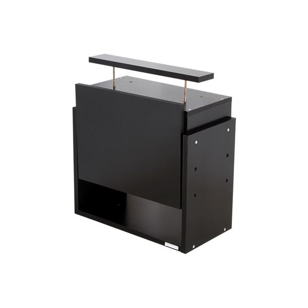 コレクションケース/収納棚 レギュラー 専用上置き 【ロータイプ 奥行29cm用 ブラック】 幅54.1cm 本体別売 【組立品】 (代引不可)|リコメン堂