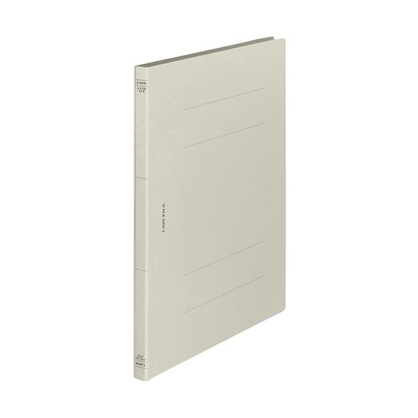 (まとめ) ライオン事務器 フラットファイル(環境)樹脂押え具 A4タテ 150枚収容 背幅18mm グレー A-513K Sガタ 1セット(10冊) 【×30セット】 (代引不可)