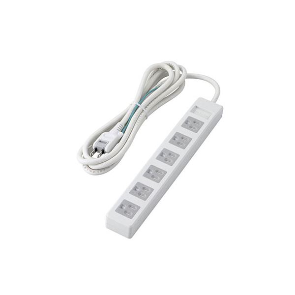 【5個セット】 エレコム 3pinタップ/マグネット付/ホコリシャッター付/6個口/2.5m/ホワイト T-T1D-3625WHX5 (代引不可)｜リコメン堂