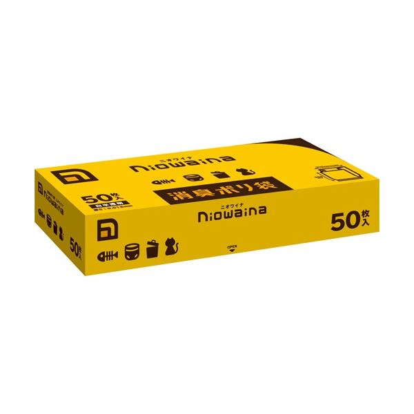(まとめ) 日本サニパック ニオワイナ消臭袋 白半透明 310×350mm SS01 1箱(50枚) 【×30セット】 (代引不可)