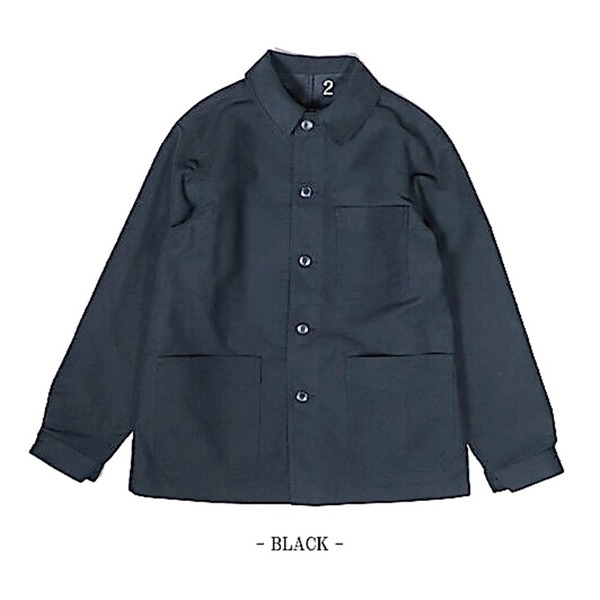 楽天市場】フランス軍 モールスキンジャケット レプリカ ブラック 2（L