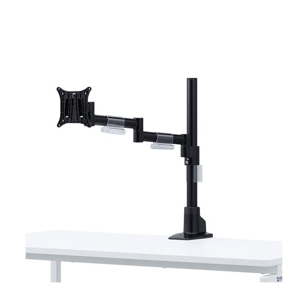 サンワサプライ 水平多関節液晶モニタアーム(1面) CR-LA1501BK【組立品】【送料無料】 (代引不可)
