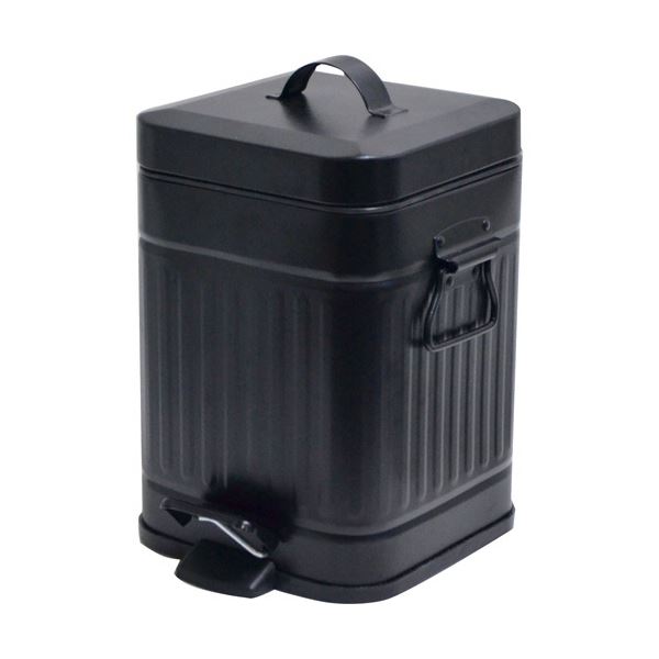 (まとめ) アントレックス b.c.l Galva スクエアダストボックス 3L マットブラック 1個 【×5セット】 (代引不可)