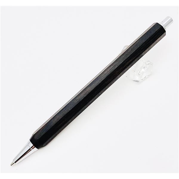 八角シャープペンシル/文房具 【ブラックウッド ブラック】 木製 日本製 文具 オフィス用品 ステーショナリー【送料無料】 (代引不可)